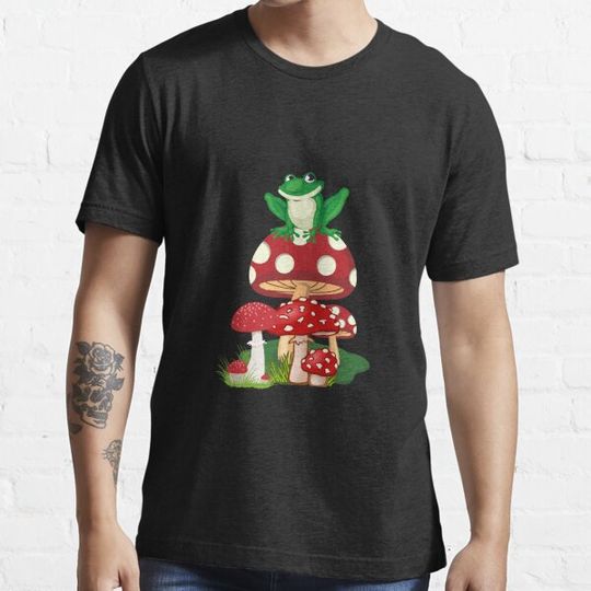 Discover Frog on a mushroom