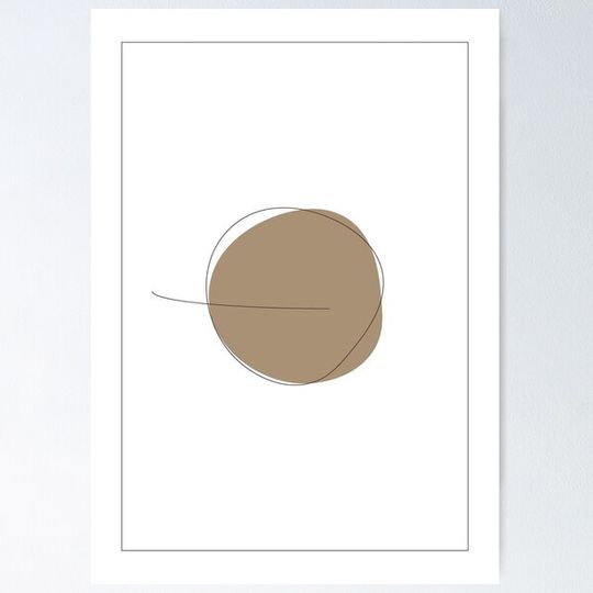 Discover Neutral Minimalist Circle Abstract