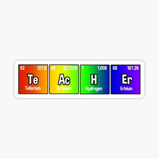 Discover Rainbow Teacher Periodic Table