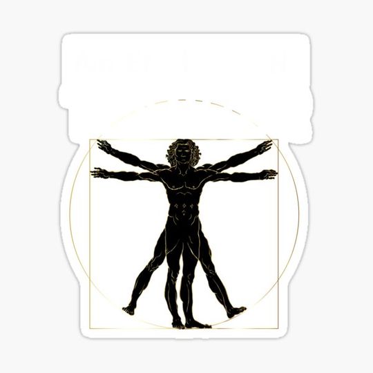 Discover AMERICAN teacher with Leonardo da Vinci's Vitruvian man