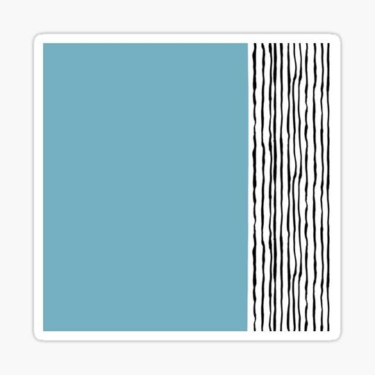 Discover Pastel Blue Abstract Memphis Design