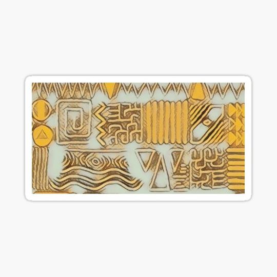Discover African Pattern in Desert Yellow
