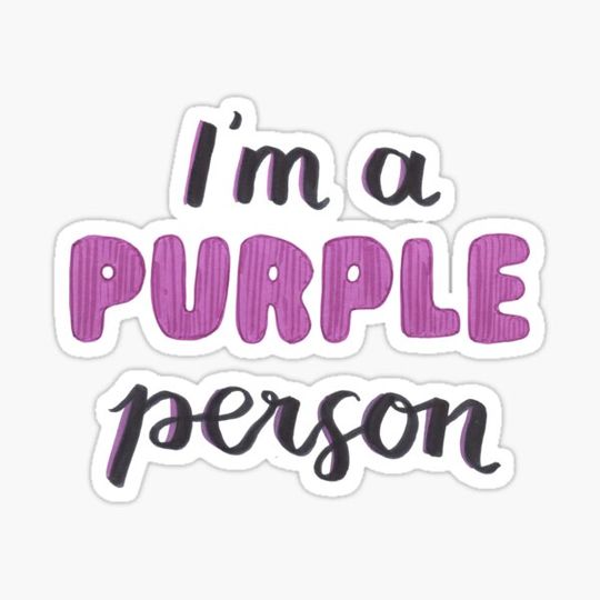 Discover "I'm a Purple Person" graphic