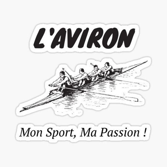Discover Design "L'Aviron", Sport, Passion, Men's t-shirt, personalized t-shirt