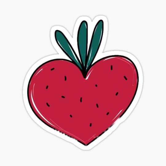 Discover STRAWBERRY love Heart Valentines day Gift Fruits Design