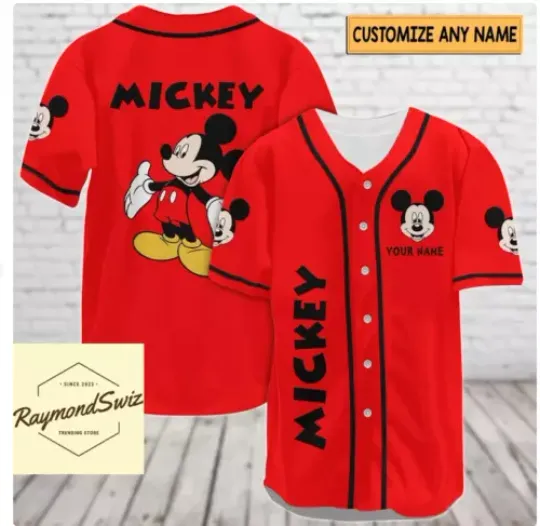 Discover Custom Mouse 3D Baseball Jersey Shirt Gift Halloween Gift