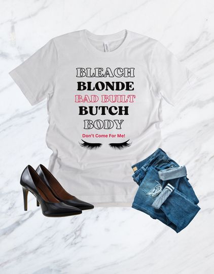 Discover Editable RIPP JUNC Blonde Bad Built Butch Body Clap shirt