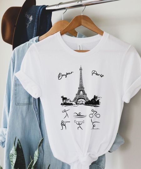 Discover Eiffel Tower Summer Games 2024 Tee