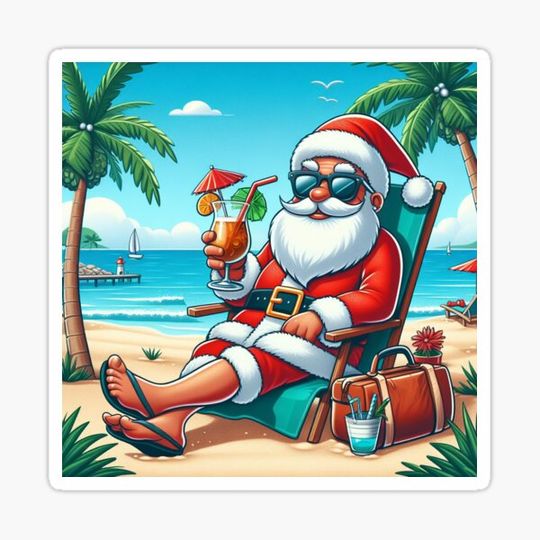 Discover Santa Claus on the beach