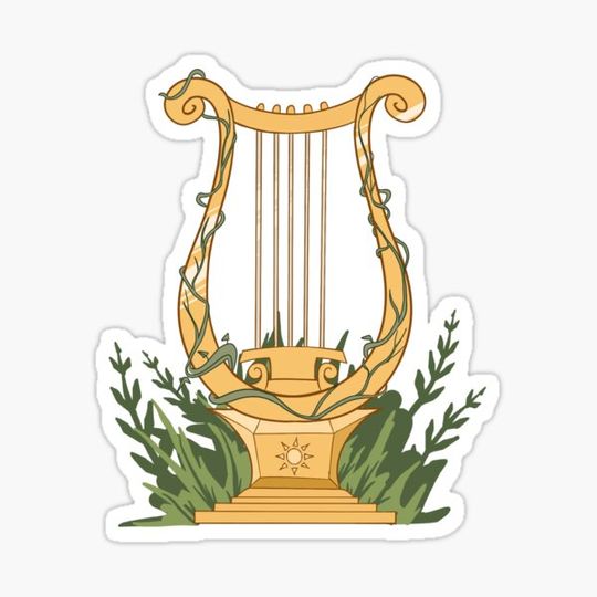 Discover Apollo Lyre Greek Mythology Sticker