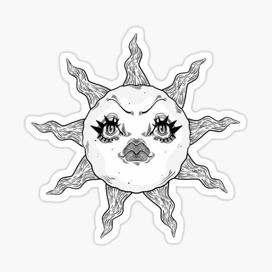Discover abstract trippy Sun
