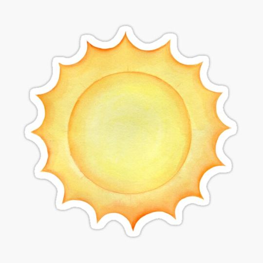 Discover Shining Watercolor Sun Painting | Happiness Motivation | Bright Happy Day
