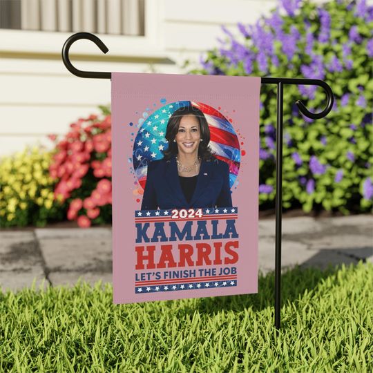 Discover 2024 Kamala Harris Let's Finish The Job Shirt Sublimation Flag, President Kamala Harris 2024 Flag