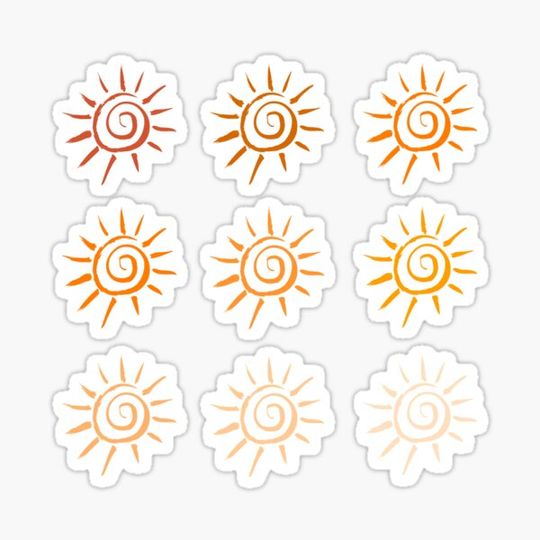 Discover Painted Sun Orange Gradient Pack