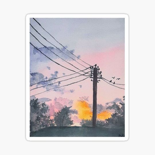 Discover Watercolor sunset