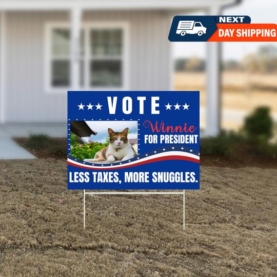 Discover Custom Pet Political Yard Sign - Fun Political Decor