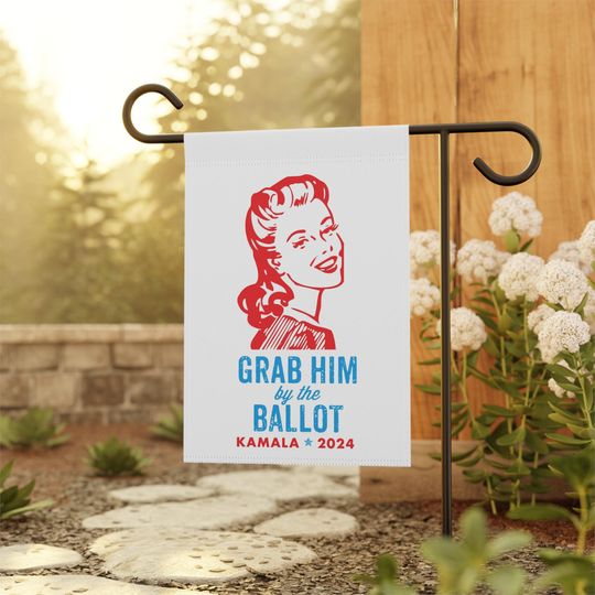 Discover Grab Him By the Ballot Anti-Trump House Flag