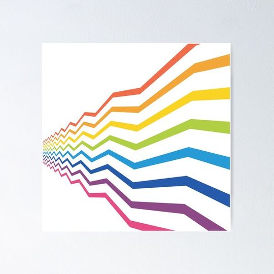 Discover Rainbow zig zags