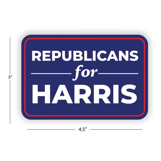 Discover Republicans for Harris - Bumper Sticker