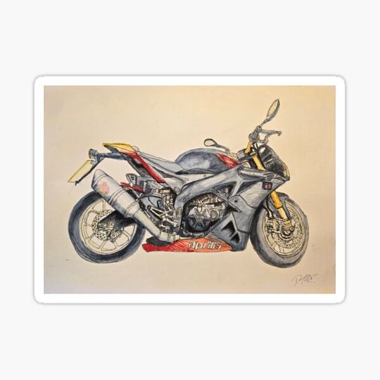Discover Watercolour line and wash sports bike
