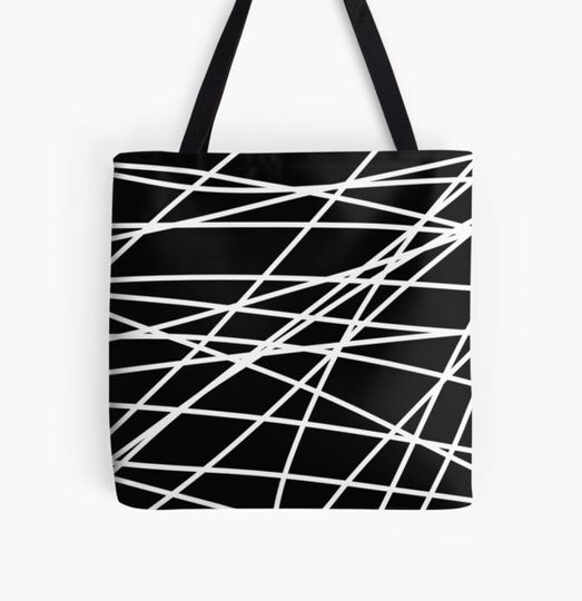 Discover Abstract Lines Pattern-White