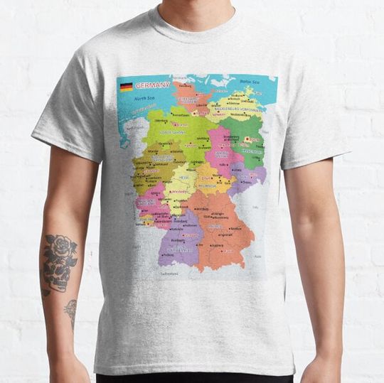 Discover Administrative map of Germany