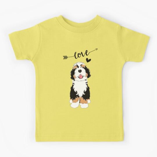Discover LOVE Tri Color Bernedoodle