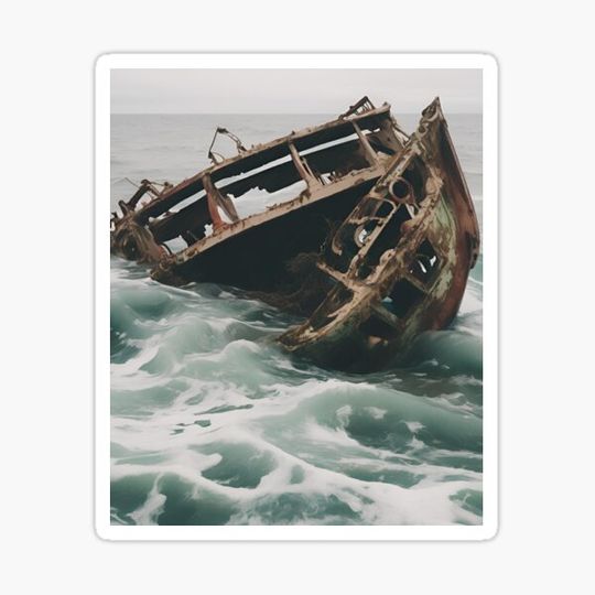 Discover Rust and Fog Sinking Boat in the Mist