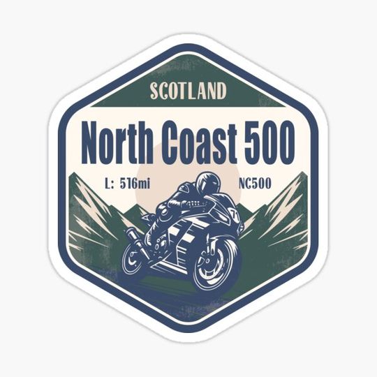 Discover North Coast 500 NC500 Scotland Motorcycling Mountain Design