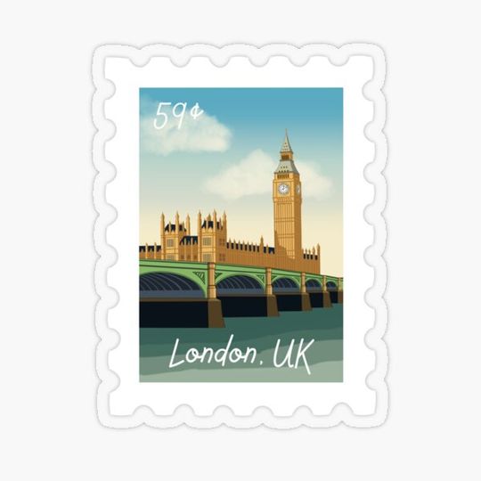 Discover London Travel Stamp