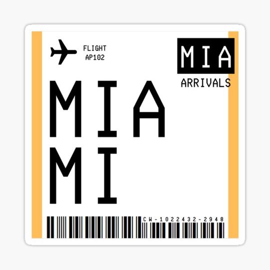 Discover Miami Mini Boarding Pass