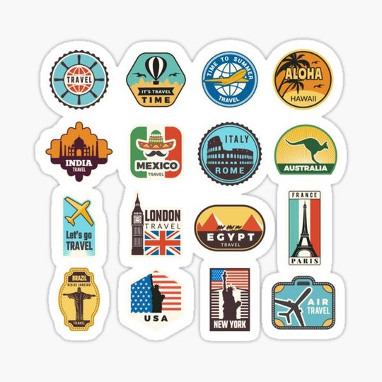 Discover Travel Sticker