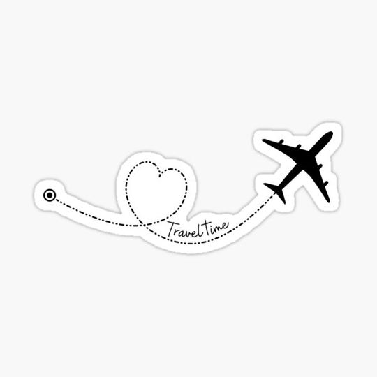 Discover Travel time; Airplane route