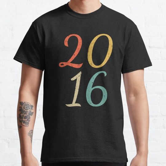 Discover Classic Vintage Style 2016 Birthday Distressed