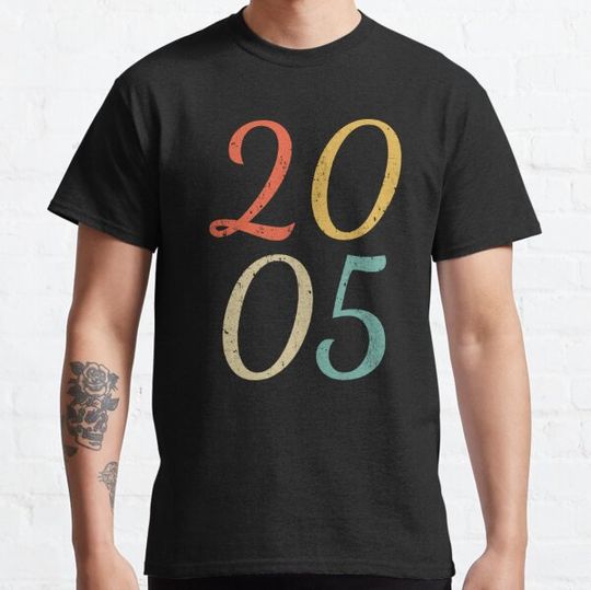 Discover Classic Vintage Style 2005 Birthday Distressed