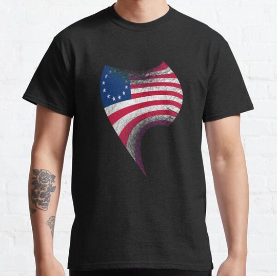 Discover Distressed Grunge Style Distorted Betsy Ross Flag  design