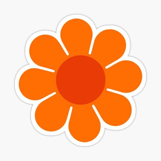 Discover Orange on Orange Hippie Flower Daisy