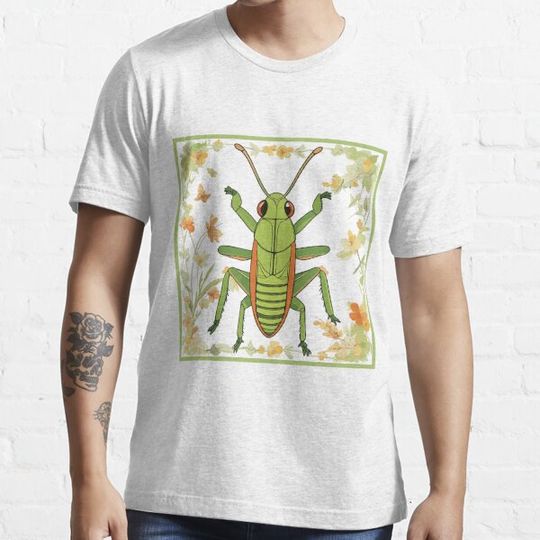 Discover green grasshopper
