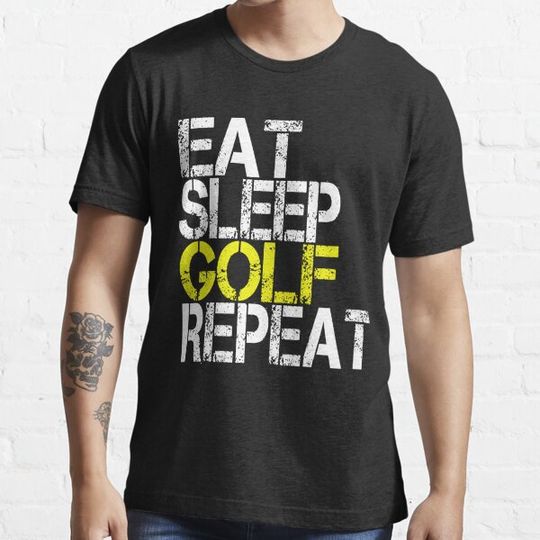 Discover Eat Sleep Golf Repeat, Grunge