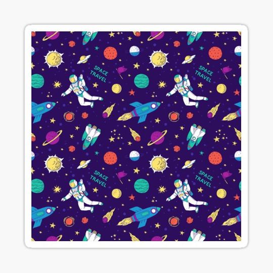 Discover Space Travel Planets Outer Space Rockets Spaceship Astronauts A3412