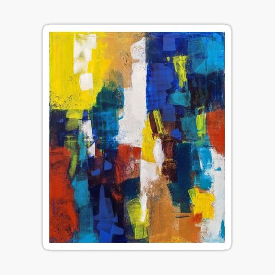Discover Colorful painting Abstract art Unique and original work - Mozart