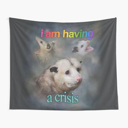 Discover I am having a crisis possum word art
