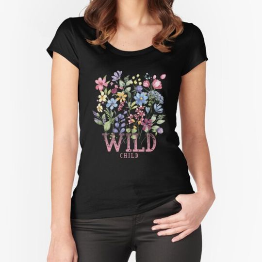 Discover Wildflower Watercolor s Women's s Wild Child s Floral Garden