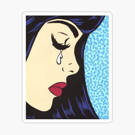 Discover Black Bangs Crying Comic Girl