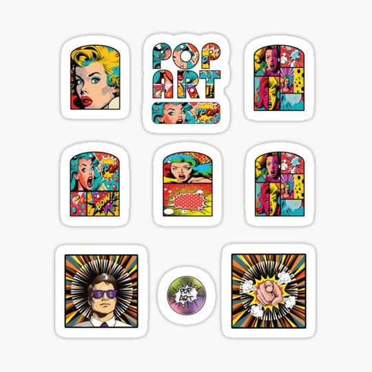 Discover Pop Art Sticker Pack