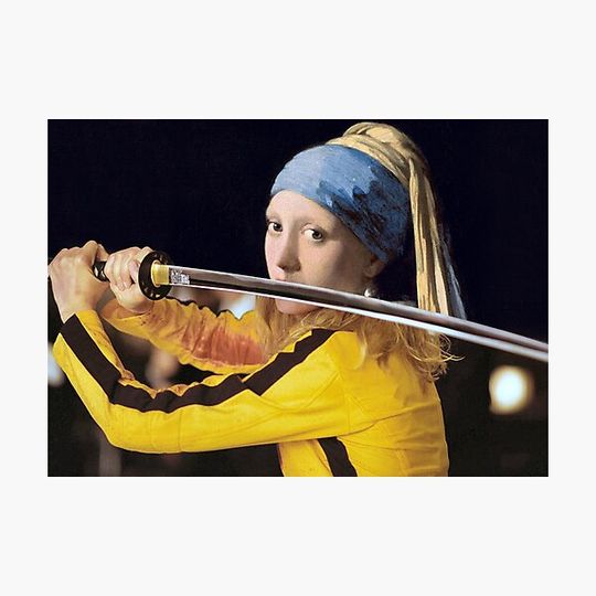 Discover Mashup Art - Kill Bill and Vermeer Collage