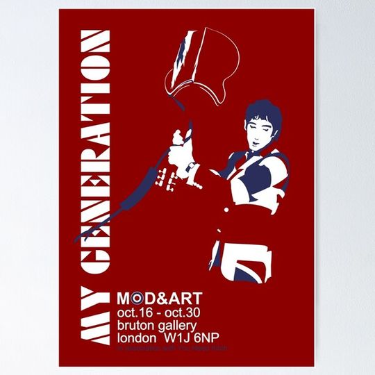 Discover mod pop art Townshend smashing guitar