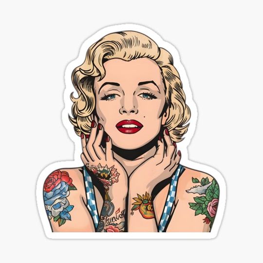Discover Cool Vintage Marilyn Monroe With Tattoos