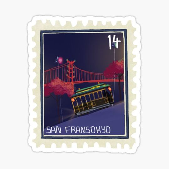 Discover san fransokyo ver 2 postage stamp