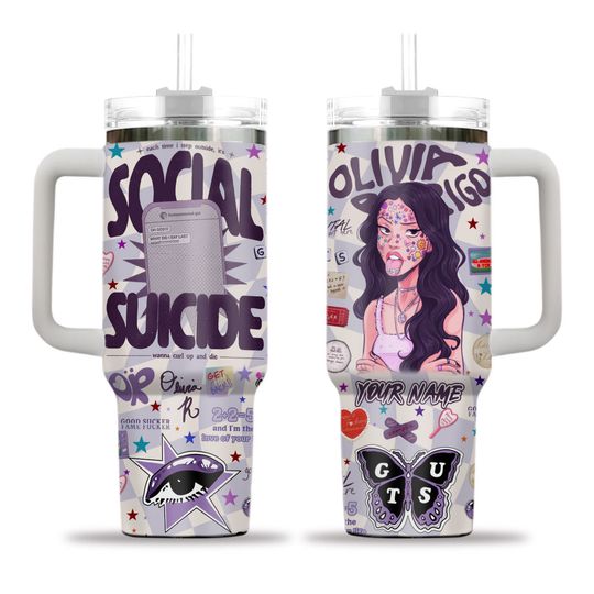 Discover Custom Olivia Rodrigo Guts Tour 40Oz Tumbler